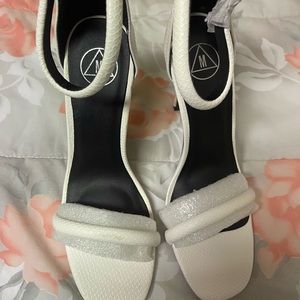 Mango White high heels shoe
